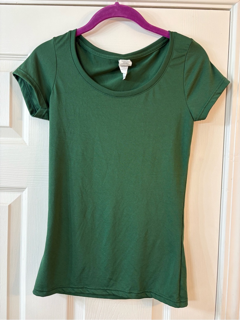 Gildan Performance Ladies Scoop Neck Women's Tee Shirt Forest Green XS Athletic